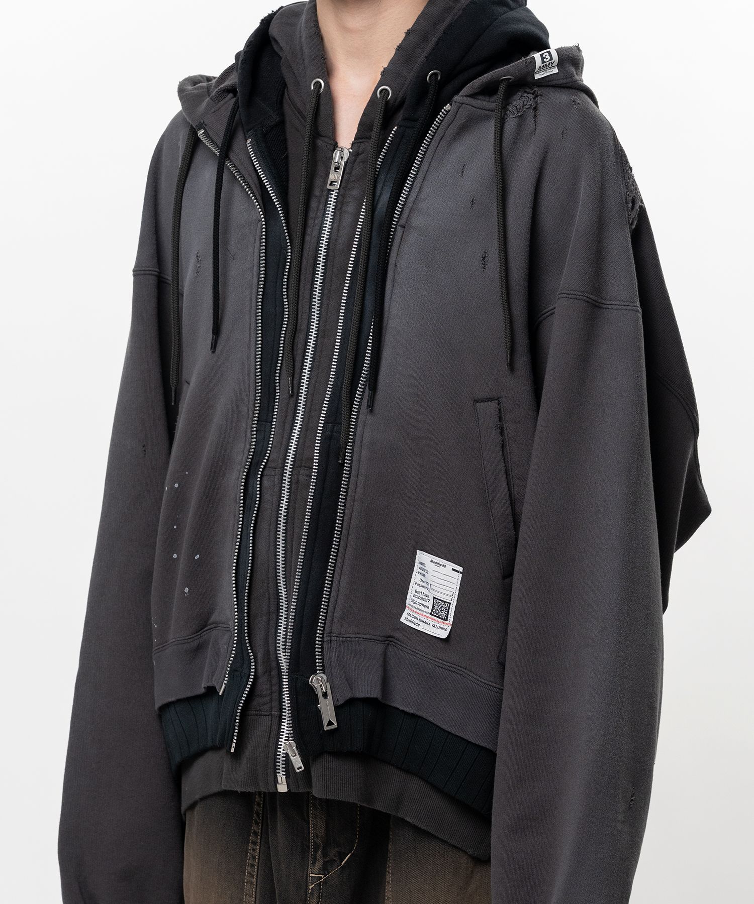 Triple Layered Zip-up Hoodie