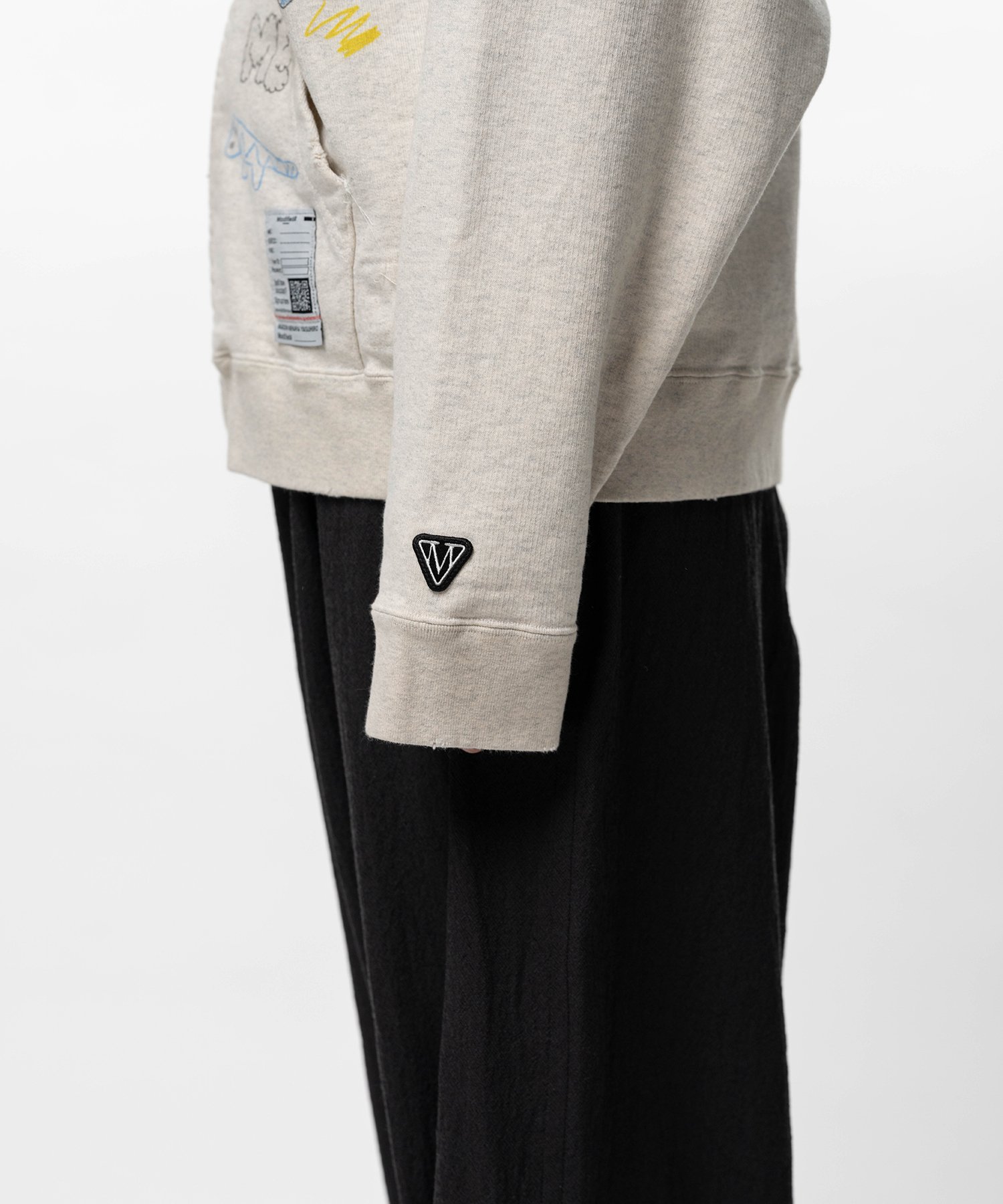 Kids Doodle Printed Zip-up Hoodie