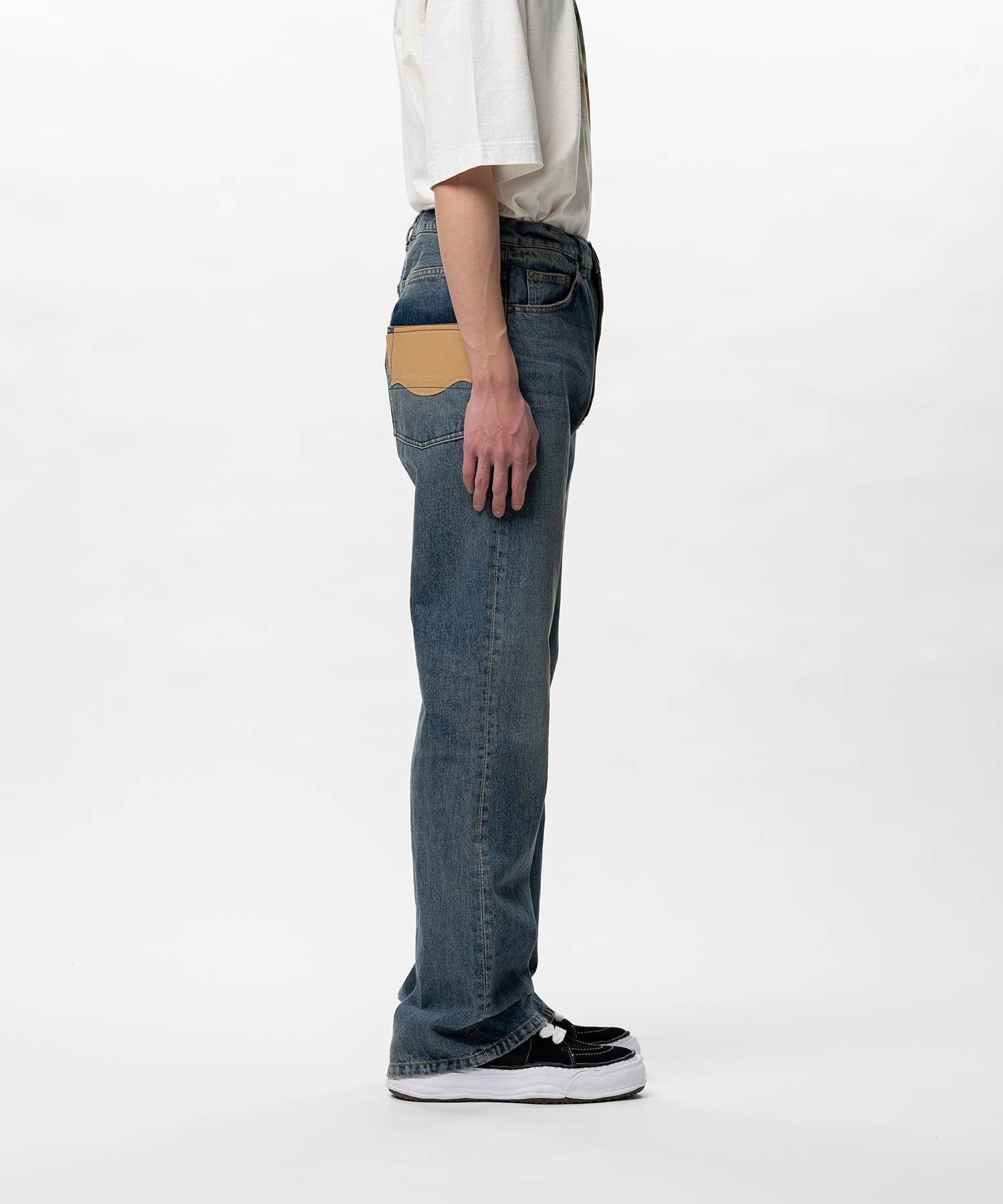 Flared Denim Pants