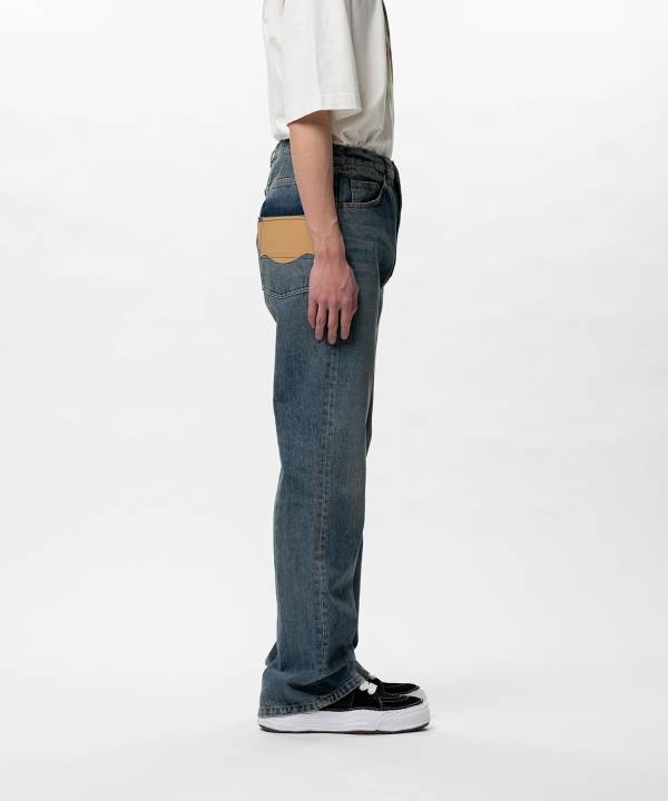 Flared Denim Pants