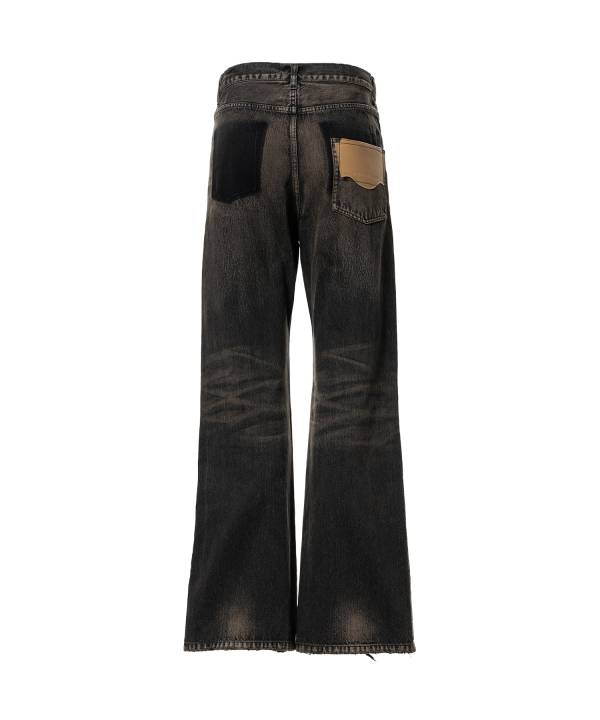 Flared Denim Pants