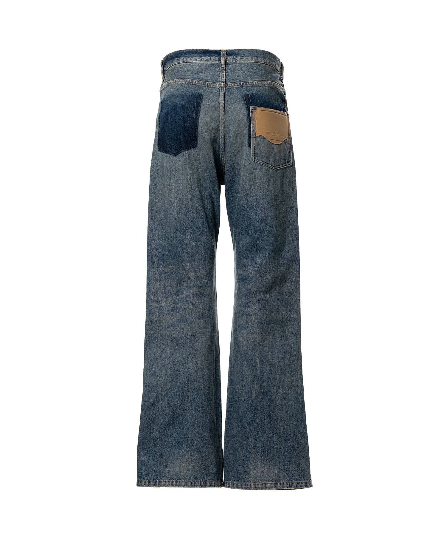 Flared Denim Pants