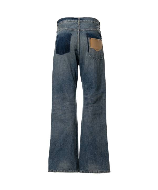 Flared Denim Pants