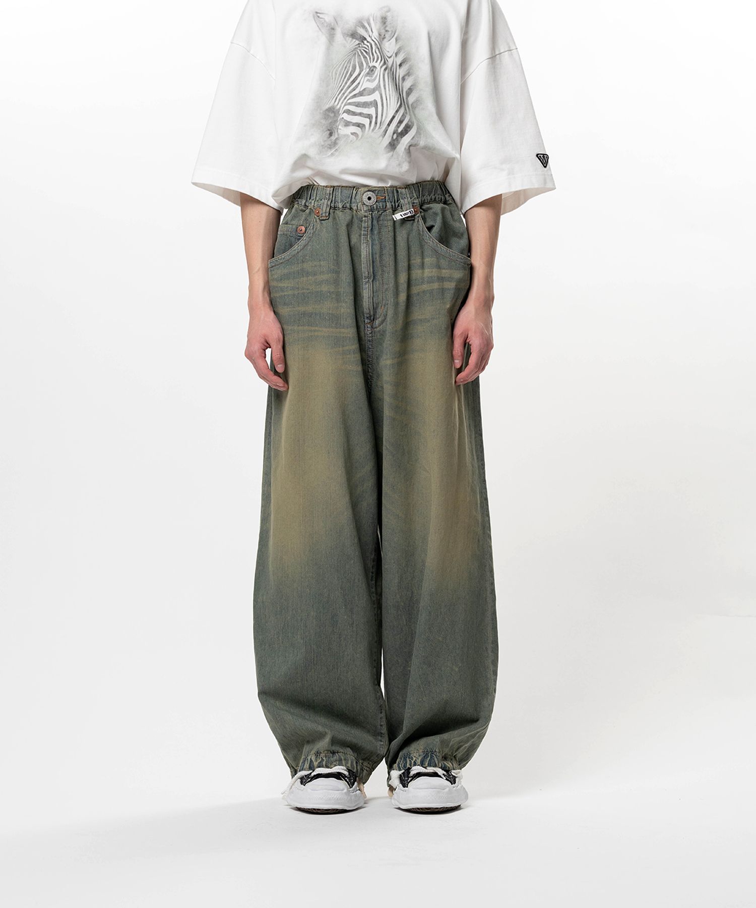 Light Denim Wide Pants