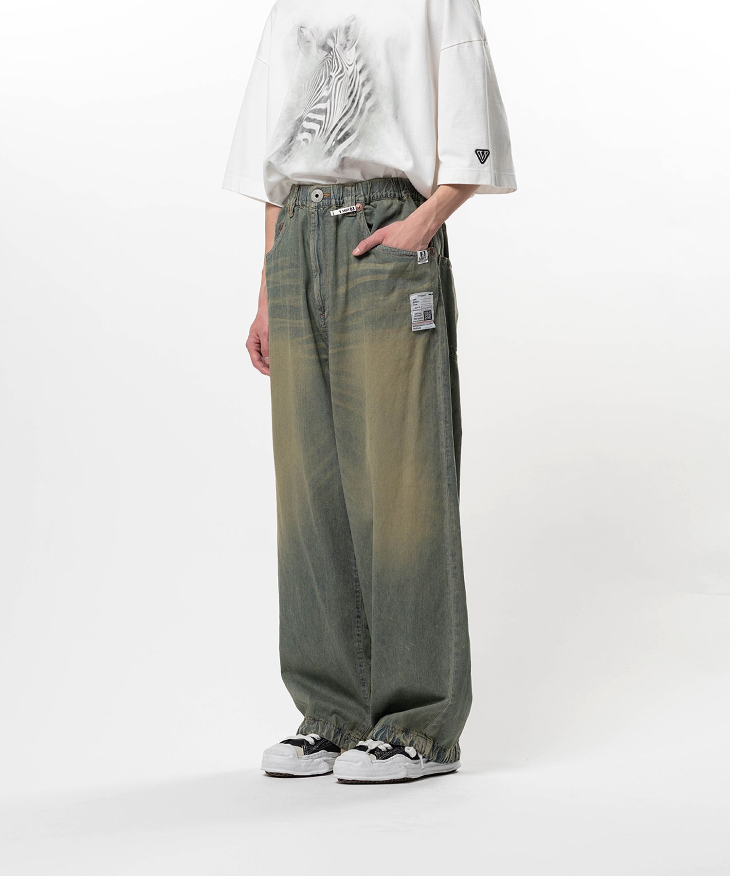 Light Denim Wide Pants