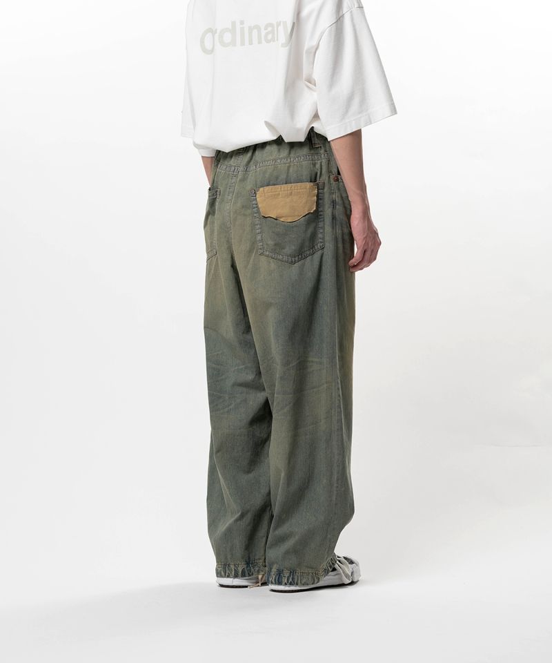 Light Denim Wide Pants