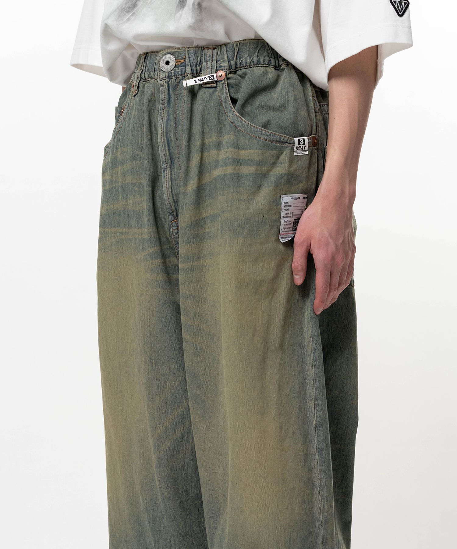 Light Denim Wide Pants