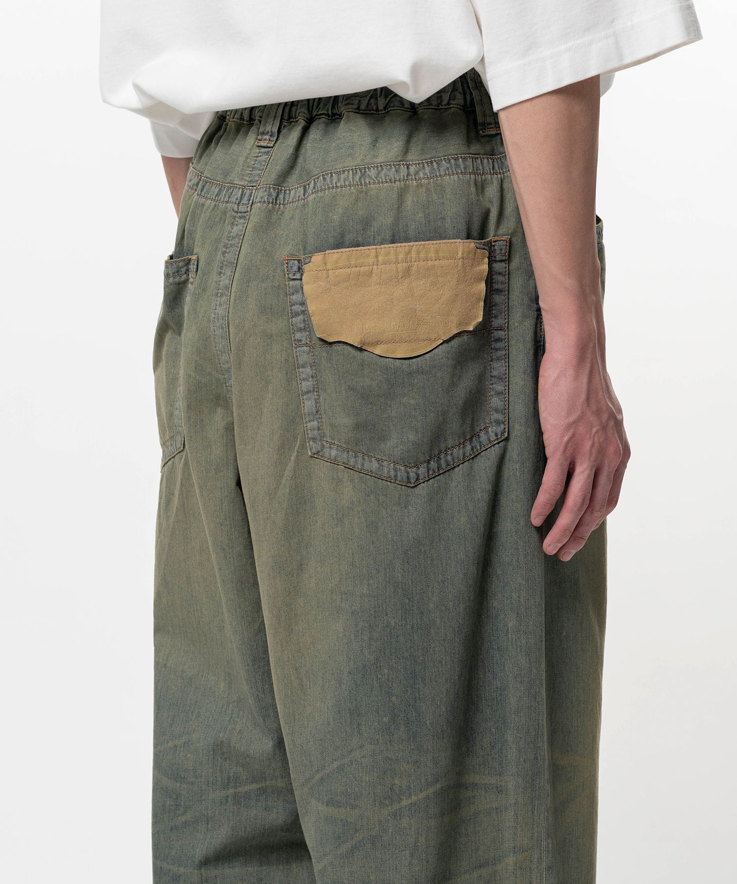 Light Denim Wide Pants
