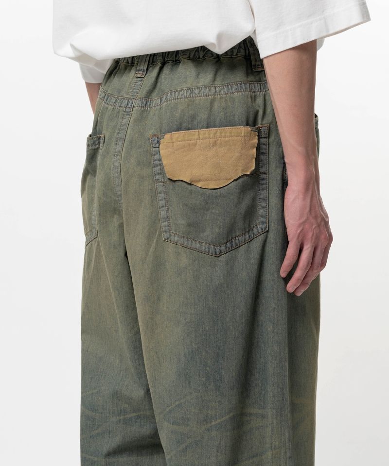Light Denim Wide Pants