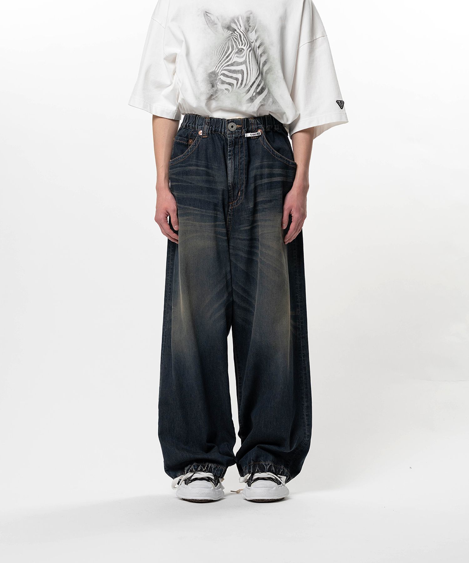 Light Denim Wide Pants
