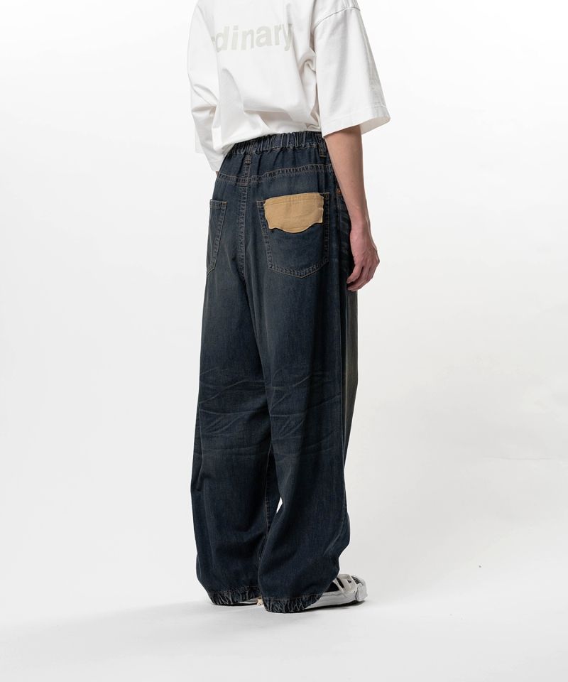 Light Denim Wide Pants