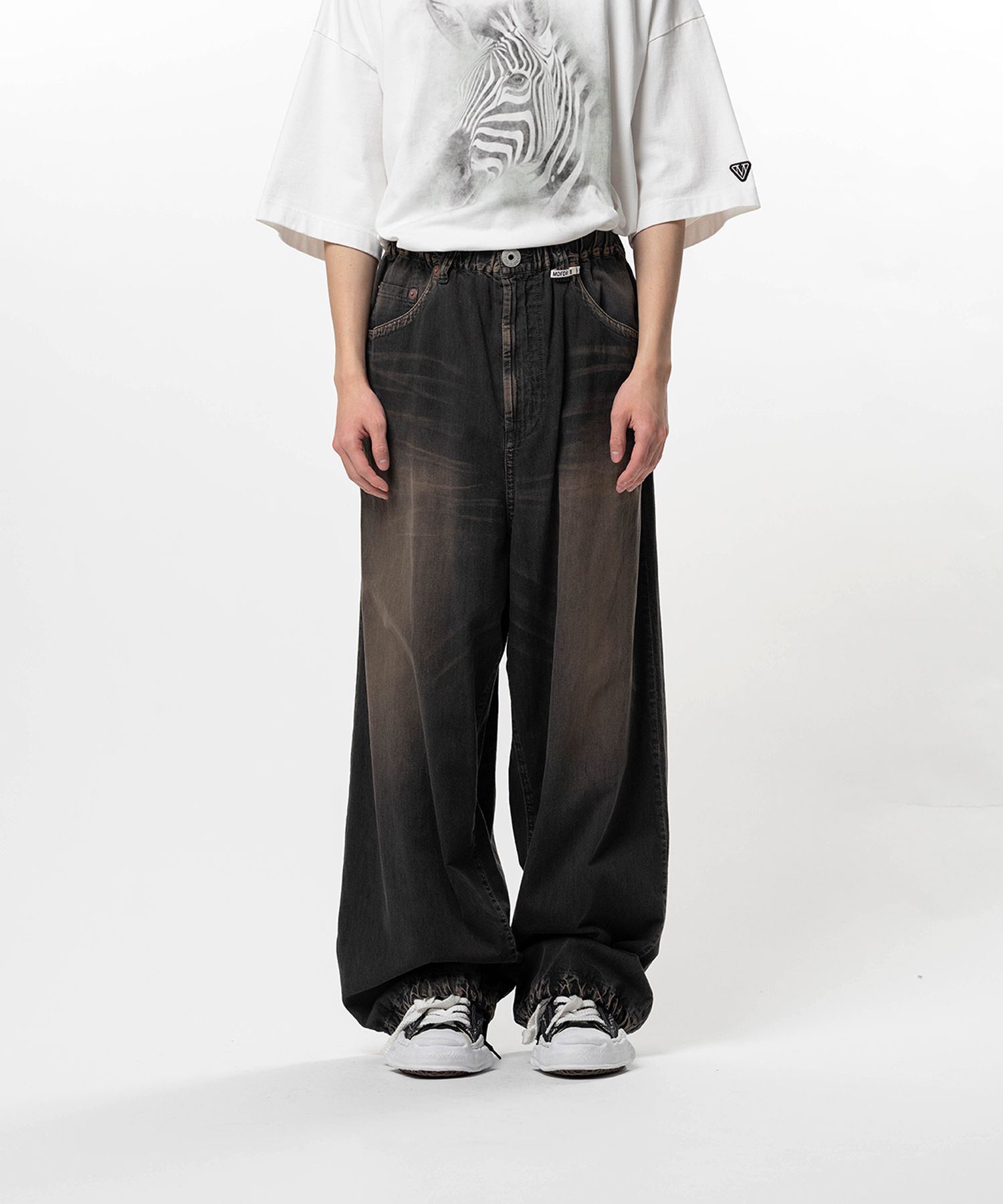 Light Denim Wide Pants