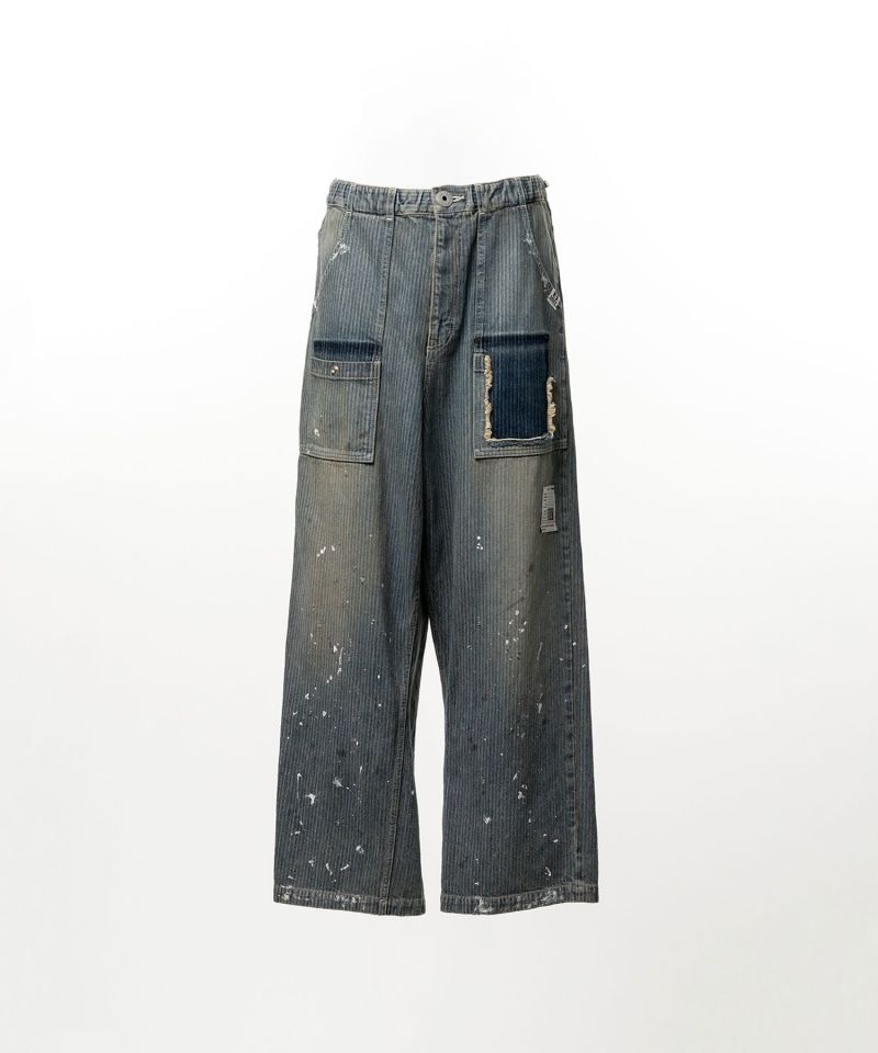 Stripe Denim Bush Pants