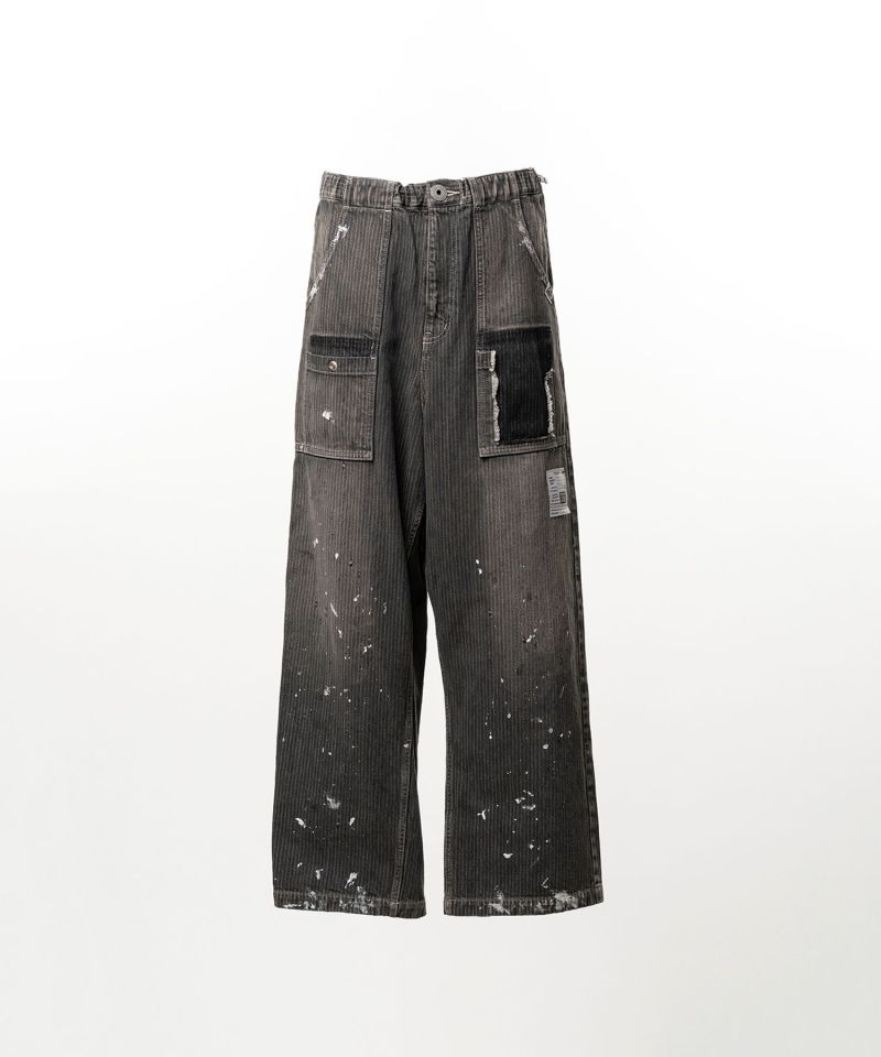 Stripe Denim Bush Pants