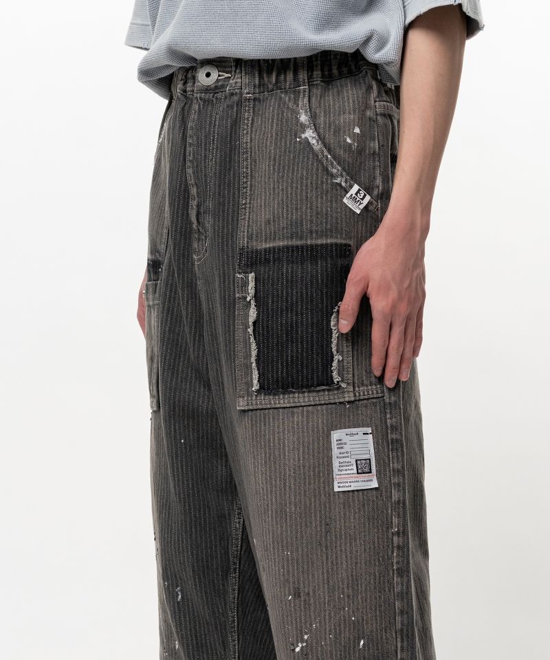 Stripe Denim Bush Pants