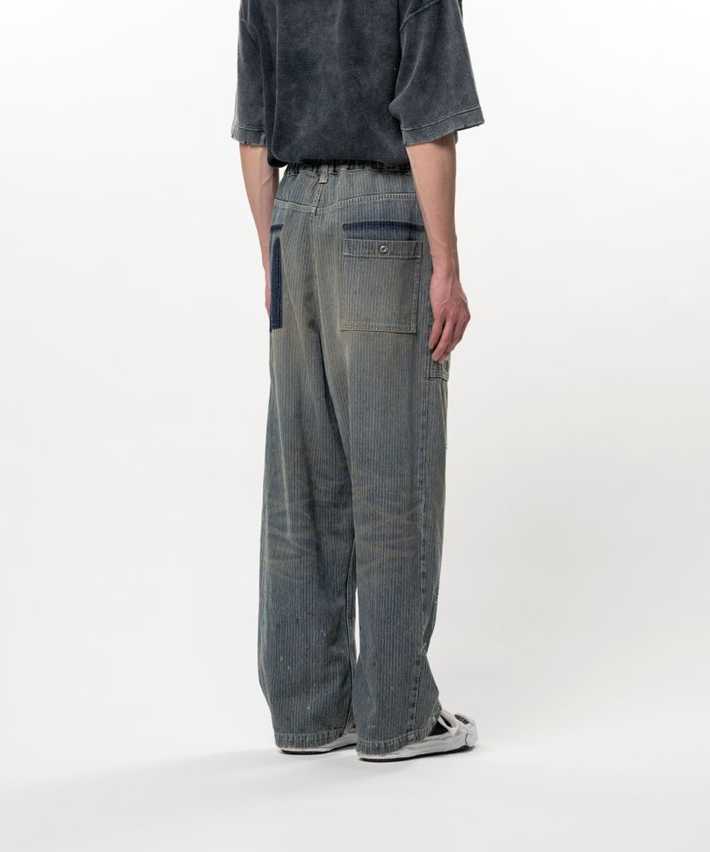 Stripe Denim Bush Pants