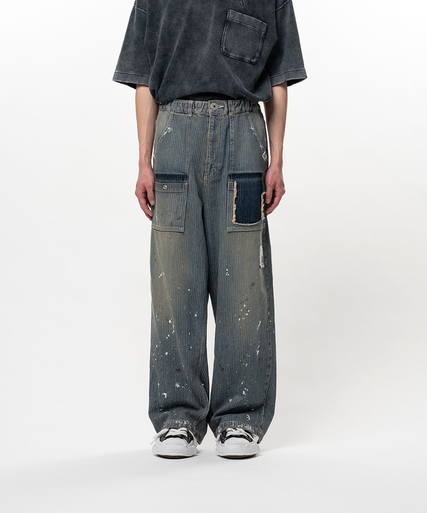Stripe Denim Bush Pants