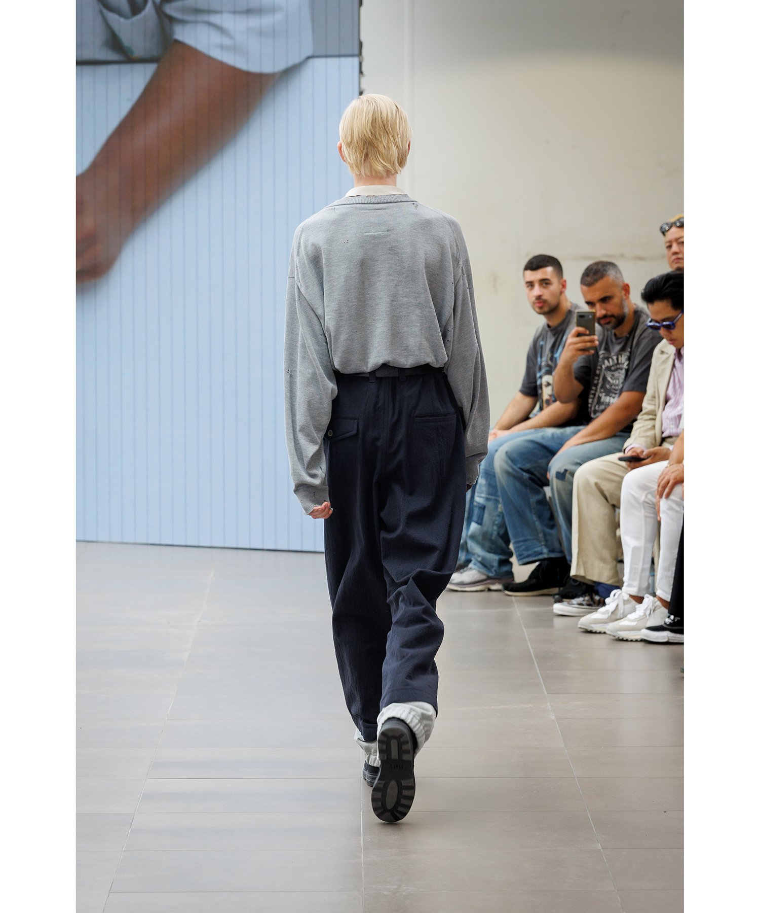 Mix Layered Wool Pants