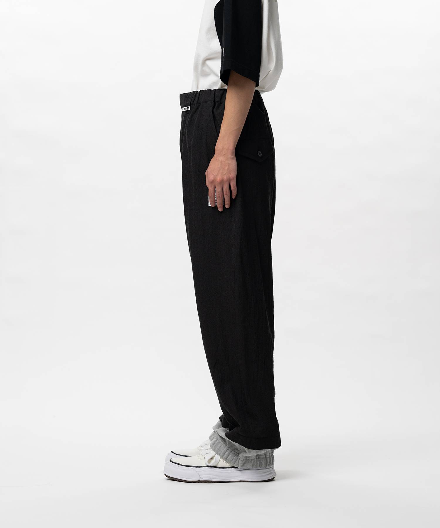 Mix Layered Wool Pants