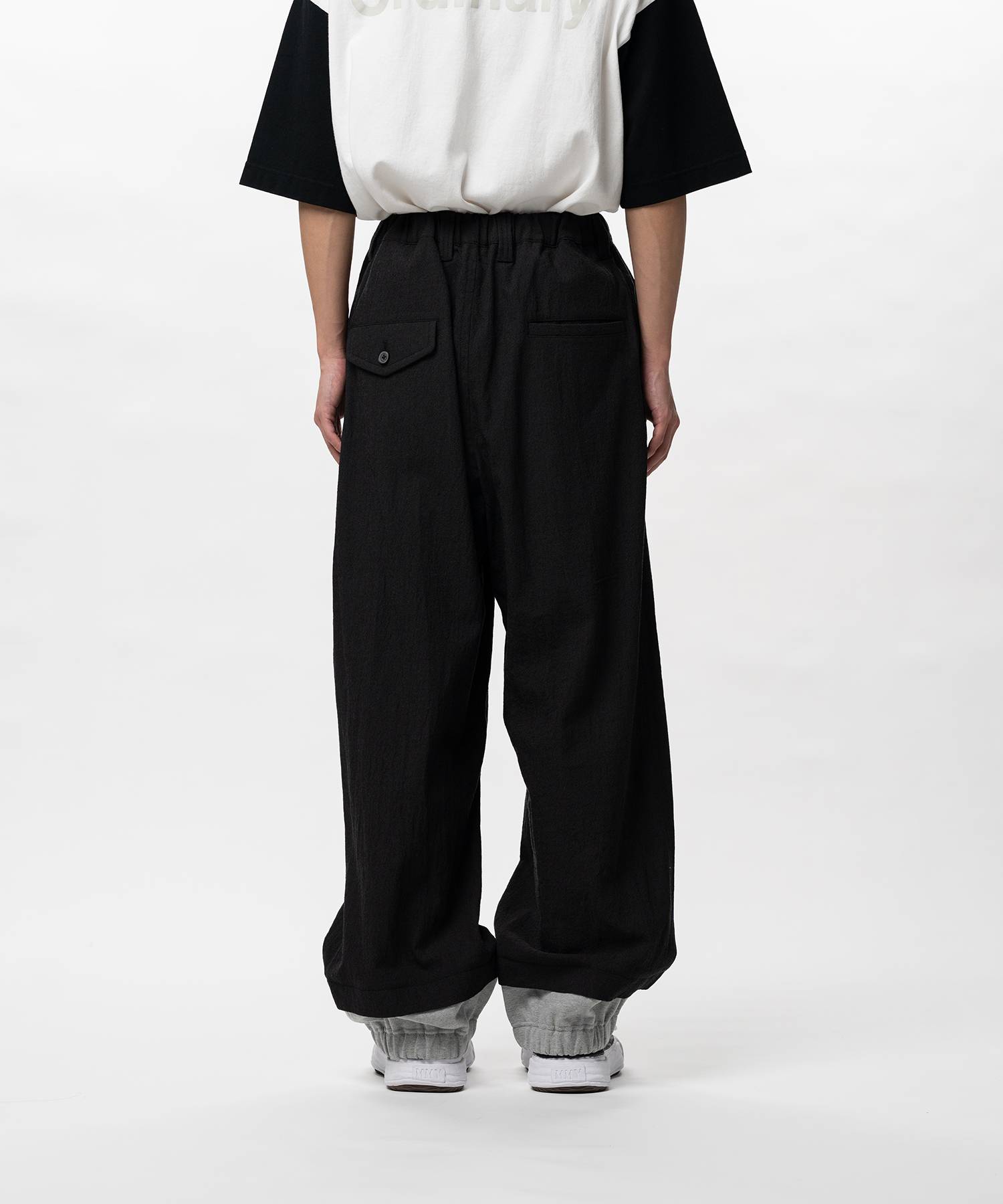 Mix Layered Wool Pants