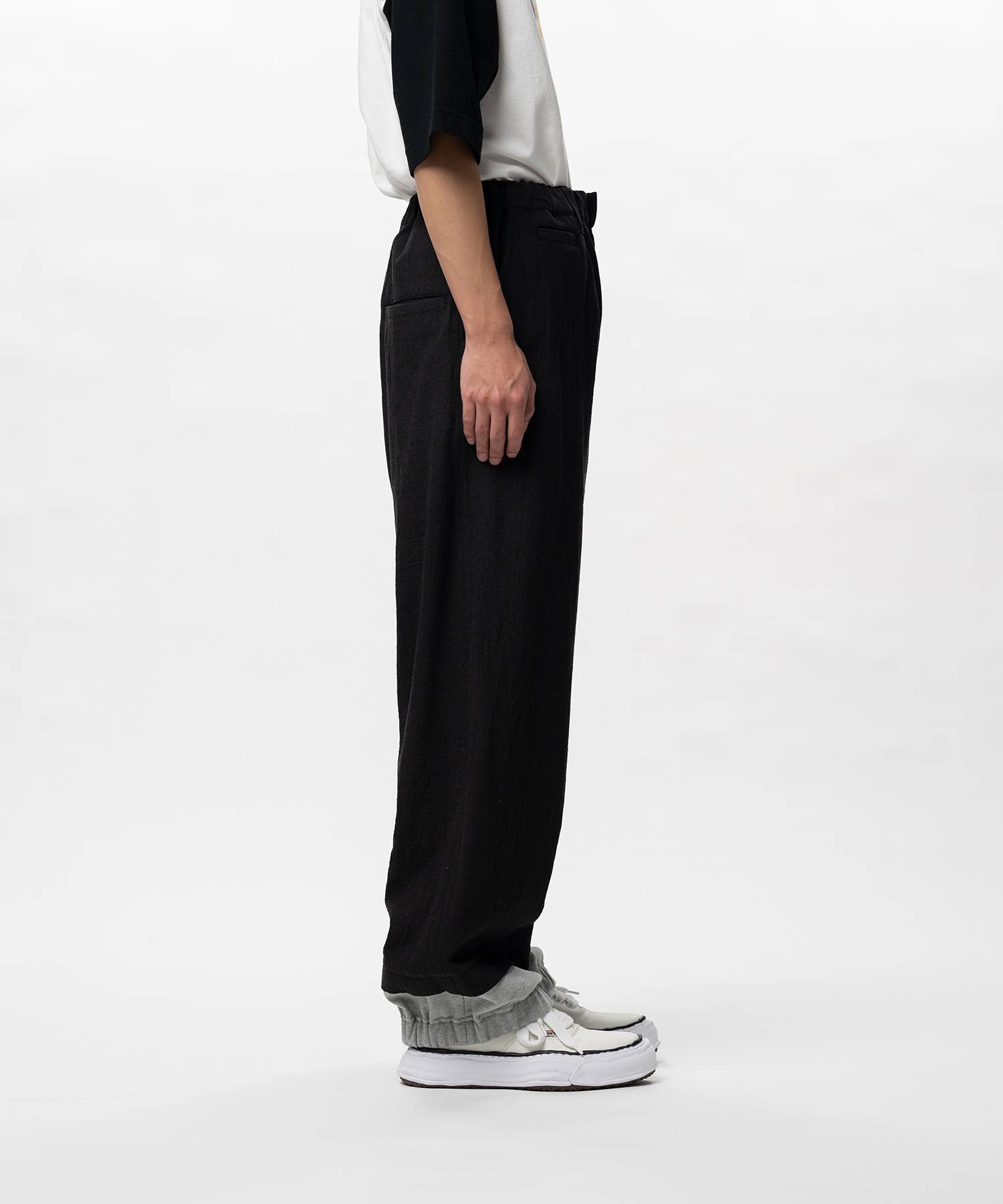 Mix Layered Wool Pants