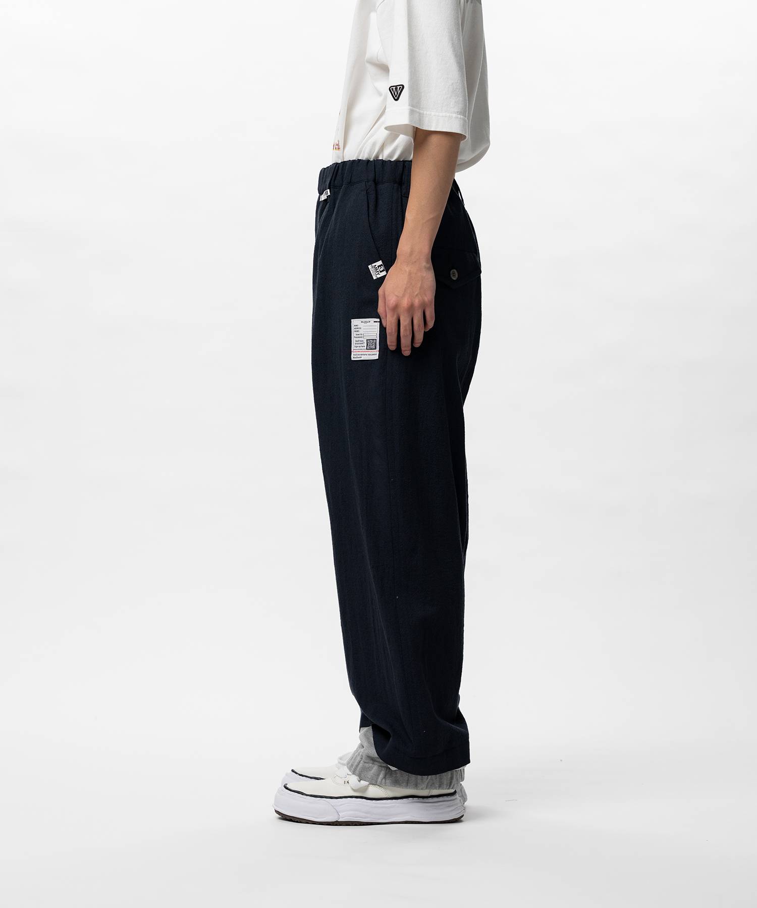 Mix Layered Wool Pants