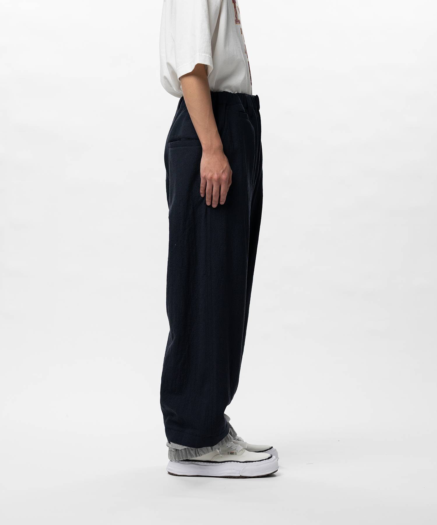 Mix Layered Wool Pants