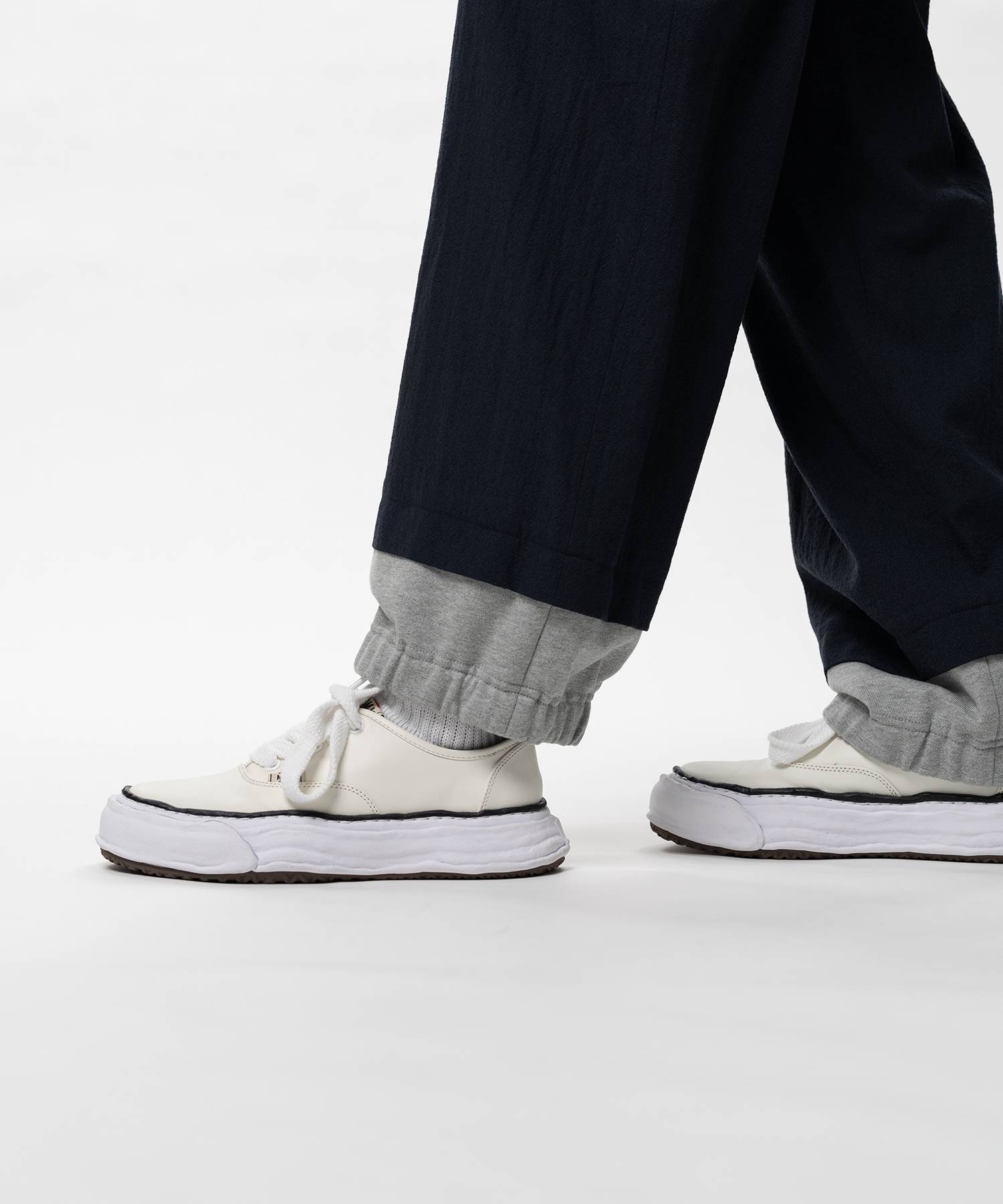 Mix Layered Wool Pants