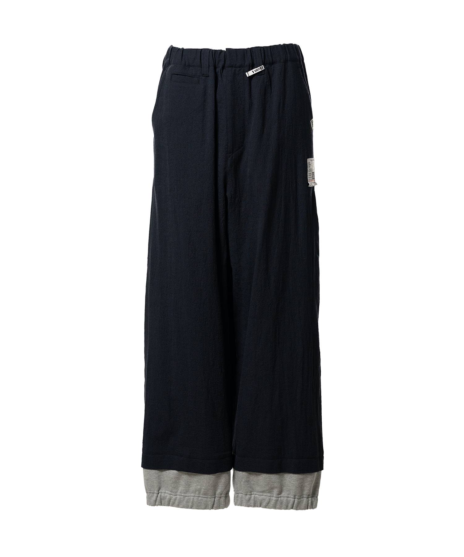 Mix Layered Wool Pants