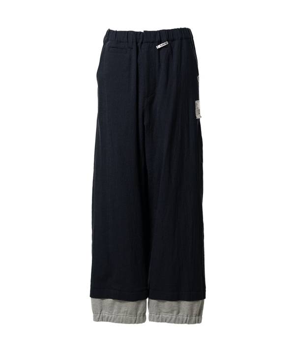 Mix Layered Wool Pants