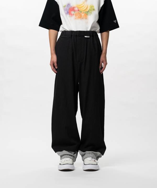 Mix Layered Wool Pants