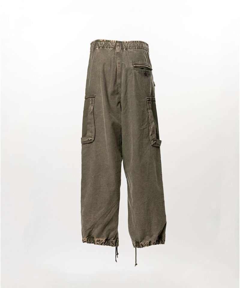Cotton Satin Cargo Pants