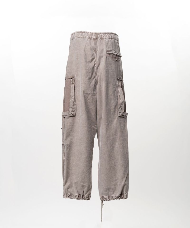 Cotton Satin Cargo Pants