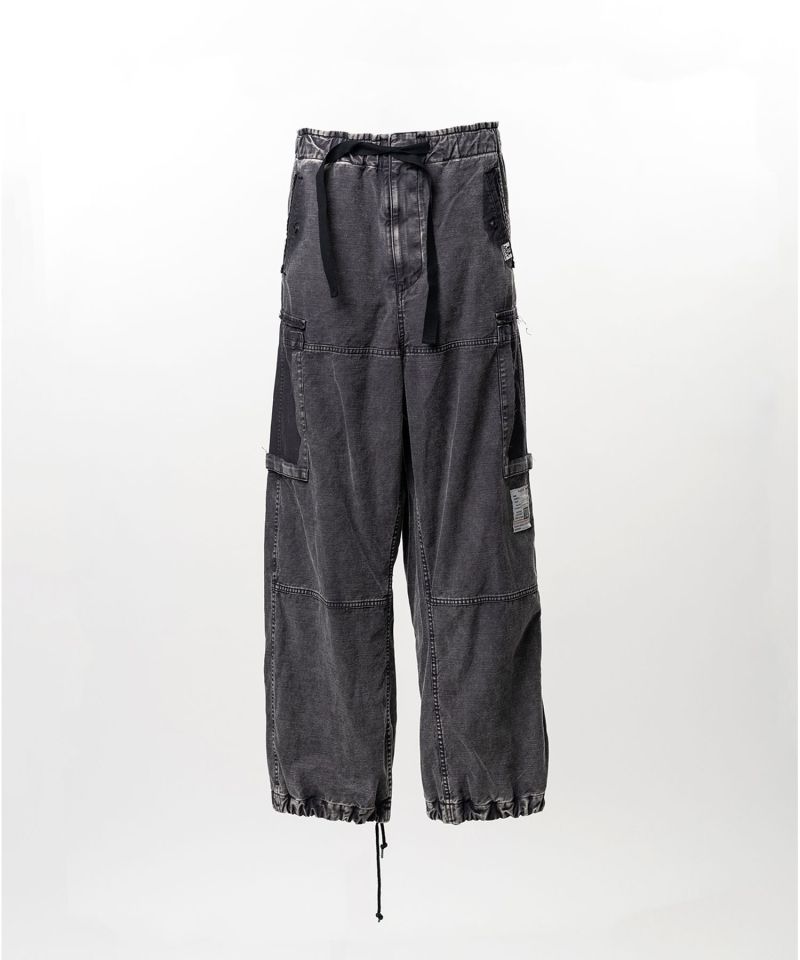 Cotton Satin Cargo Pants