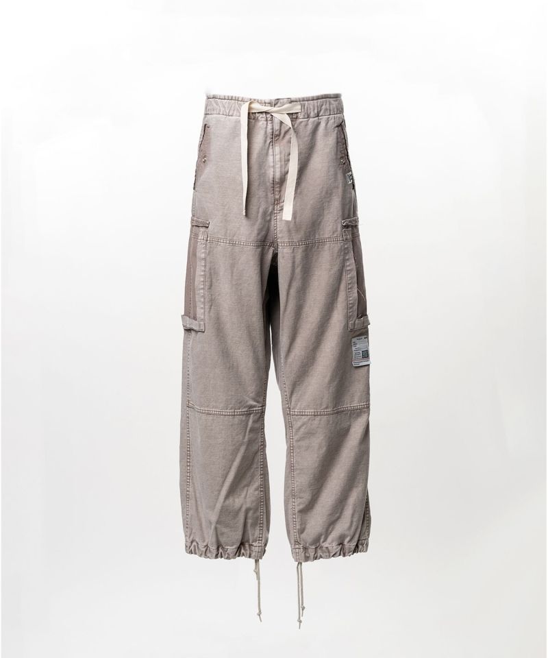 Cotton Satin Cargo Pants