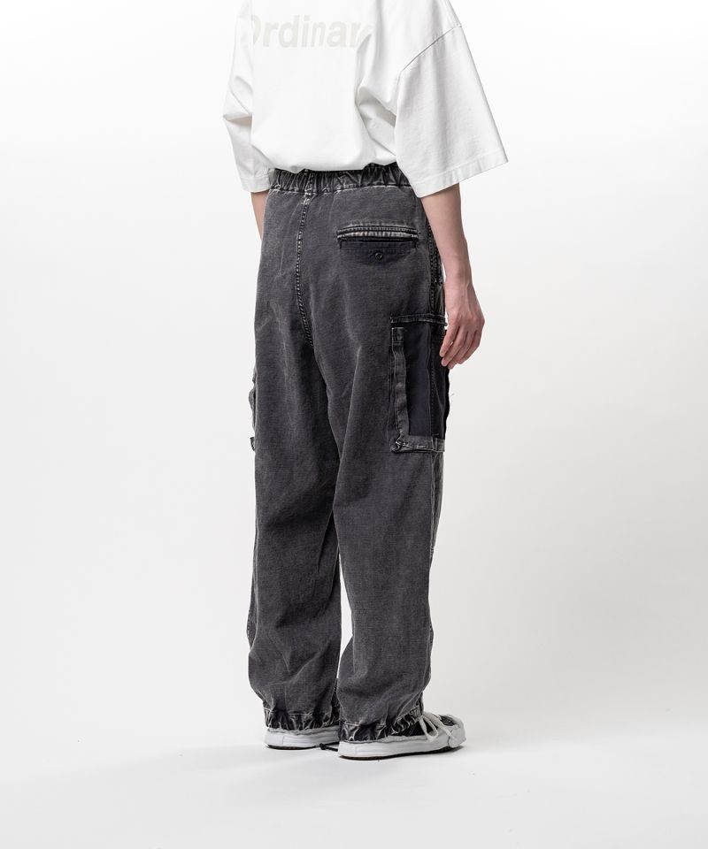 Cotton Satin Cargo Pants