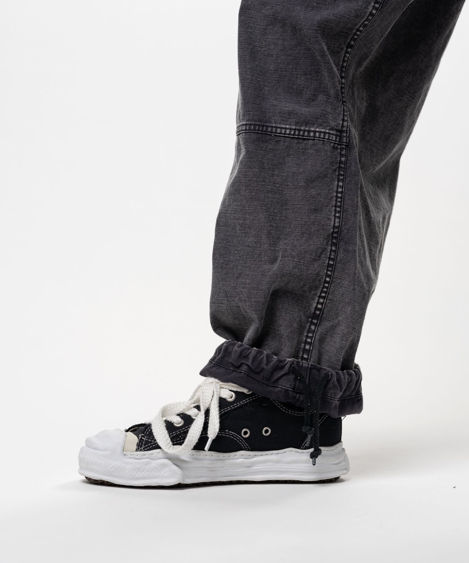 Cotton Satin Cargo Pants