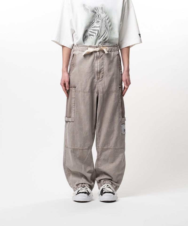 Cotton Satin Cargo Pants