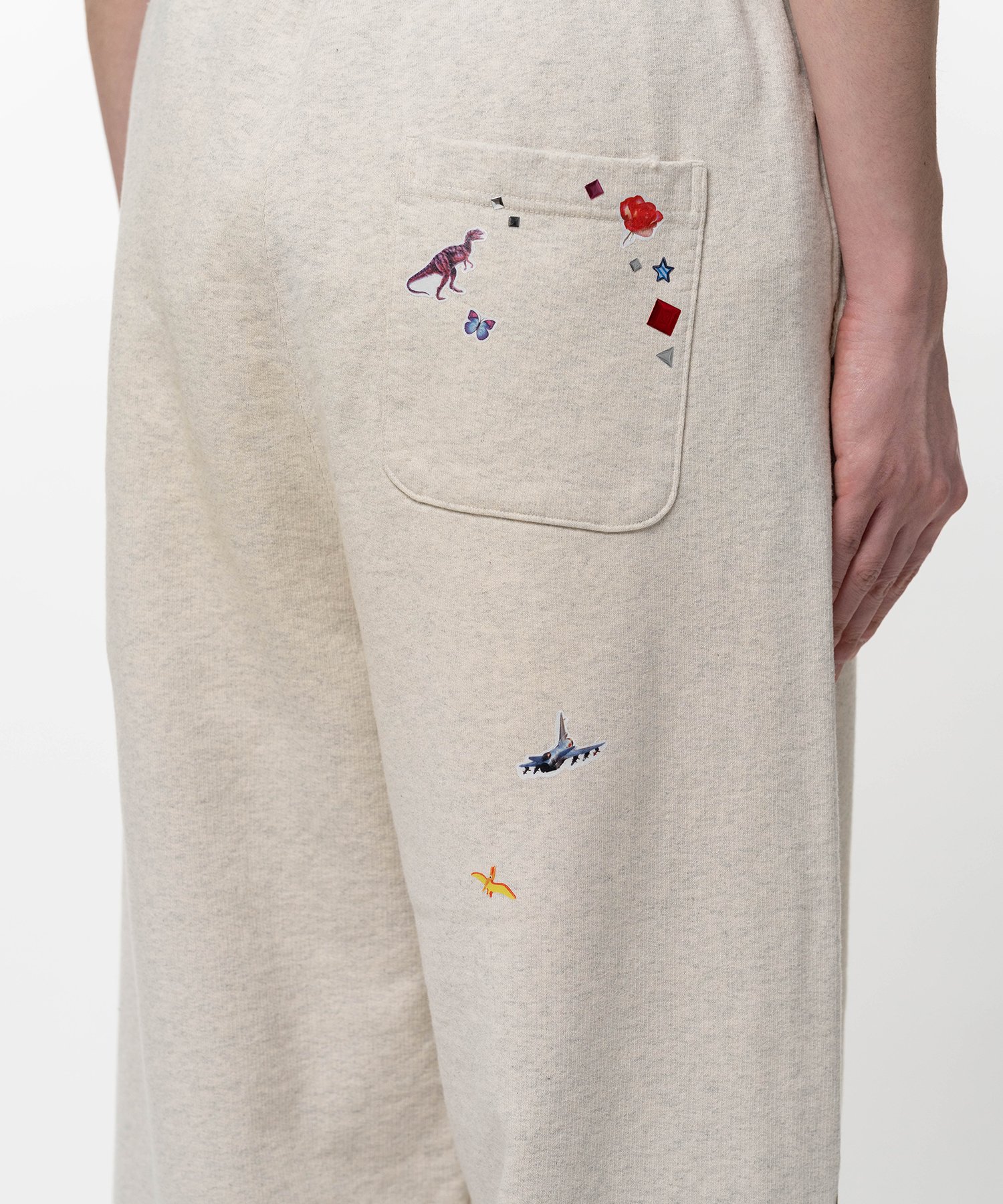 Kids Sticker Printed Sweat Pants