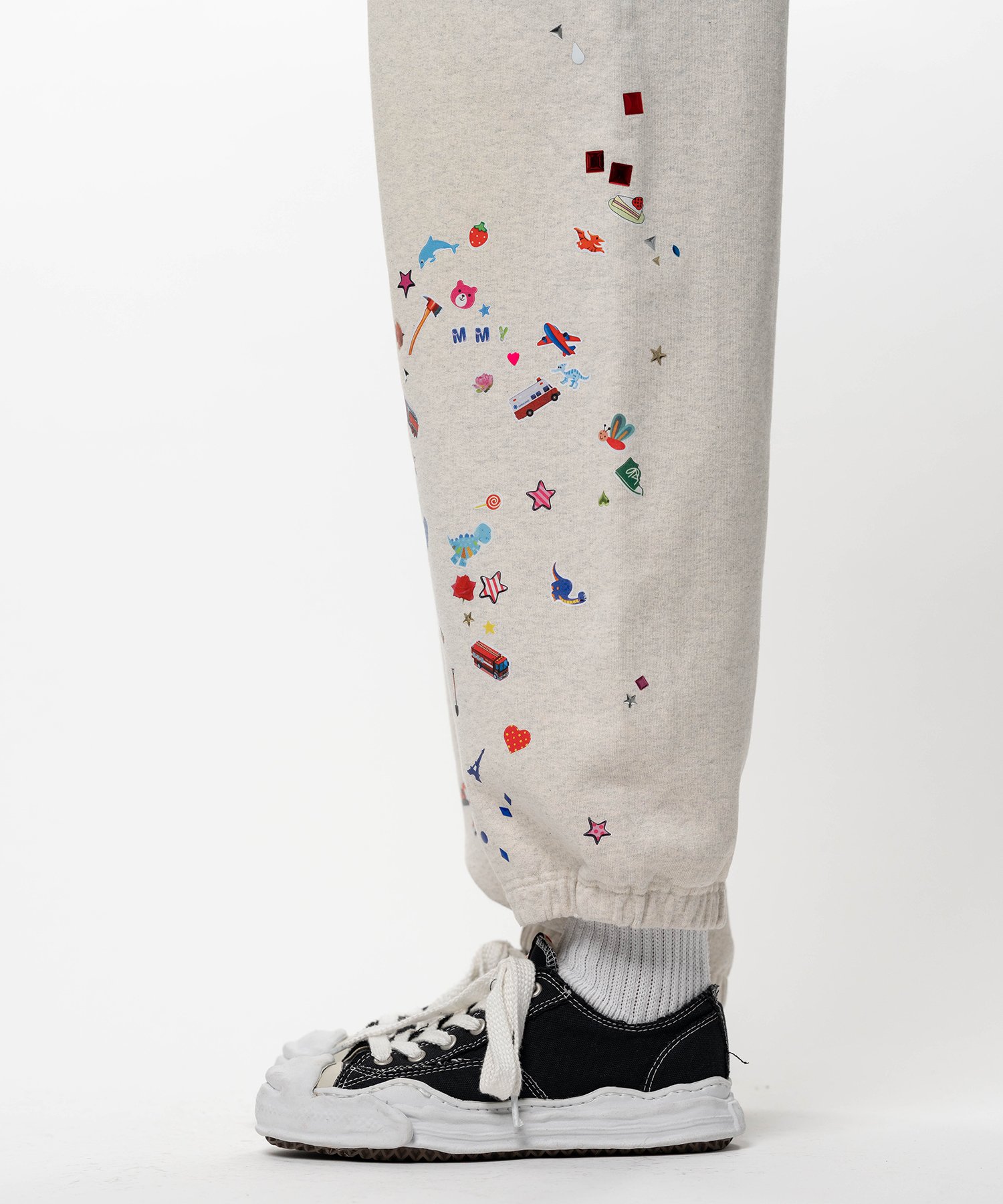 Kids Sticker Printed Sweat Pants