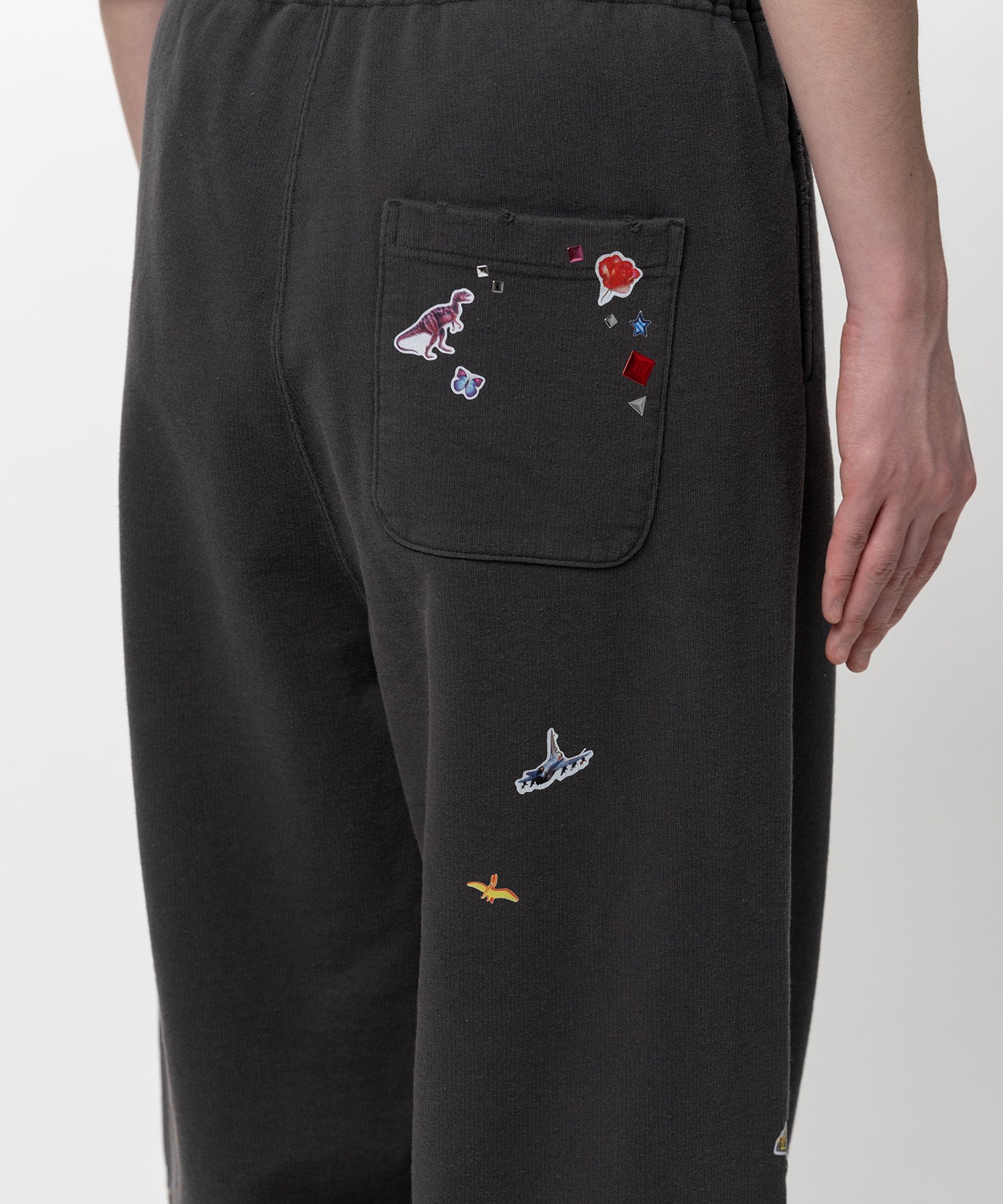 Kids Sticker Printed Sweat Pants
