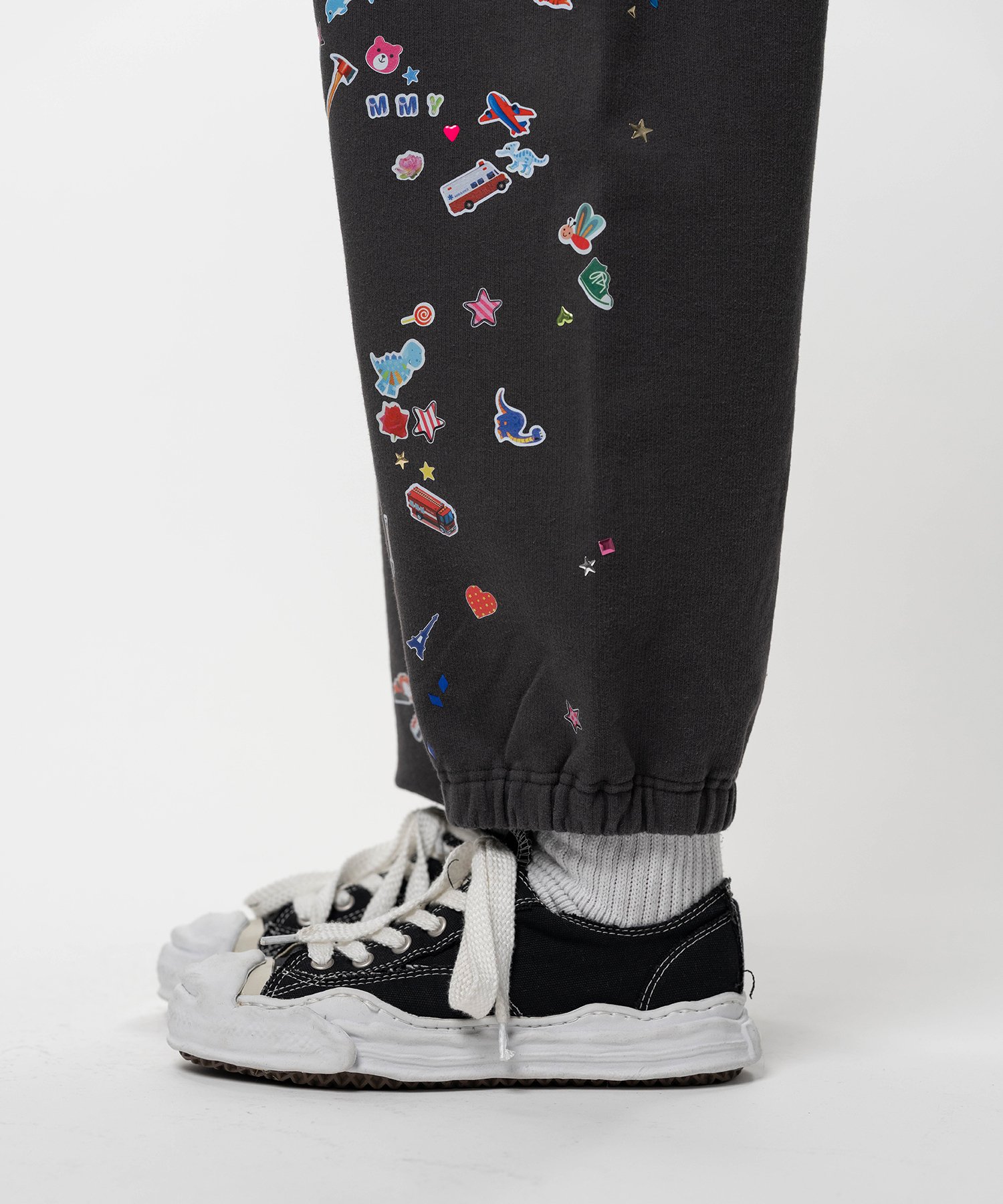 Kids Sticker Printed Sweat Pants