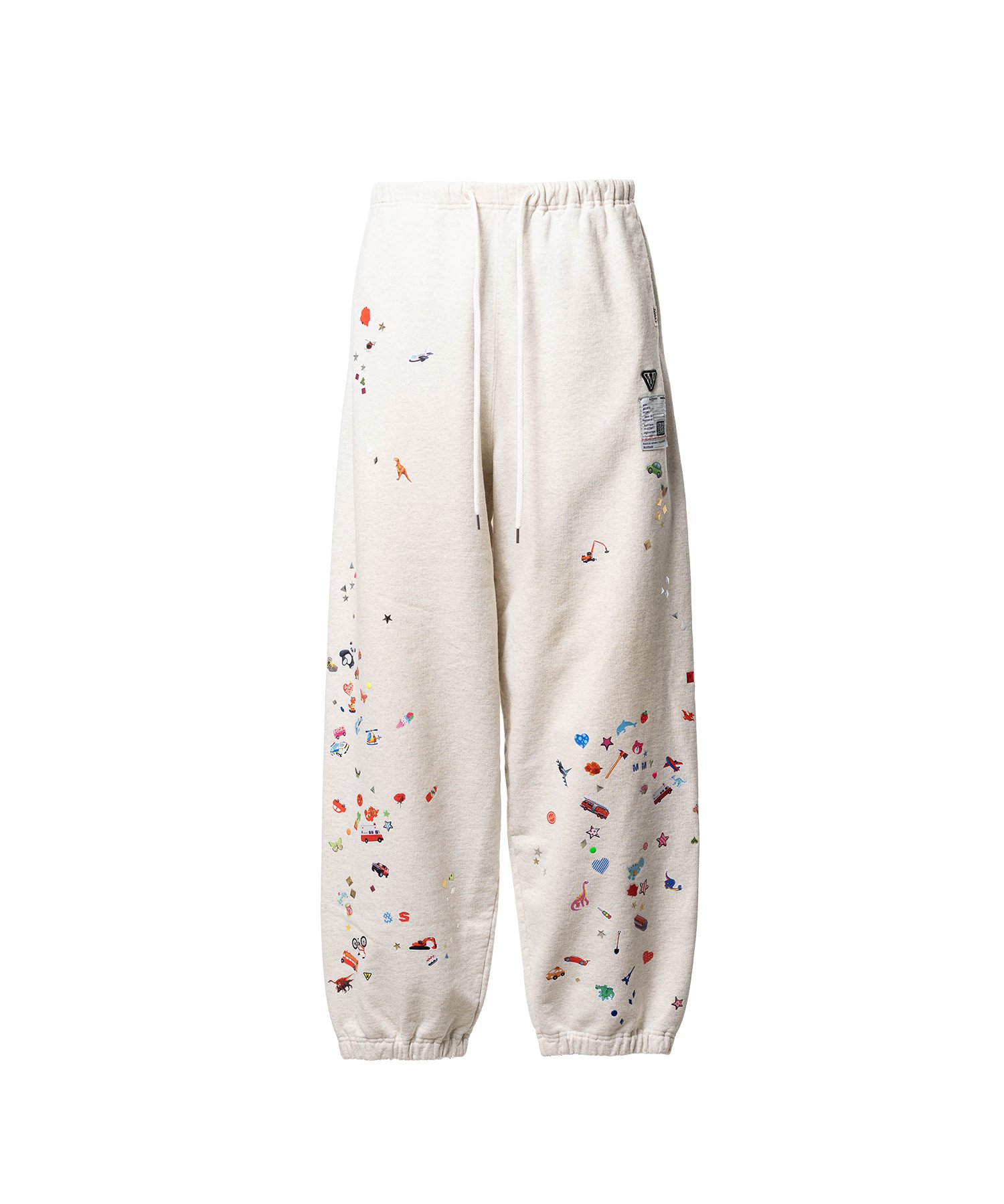 Kids Sticker Printed Sweat Pants