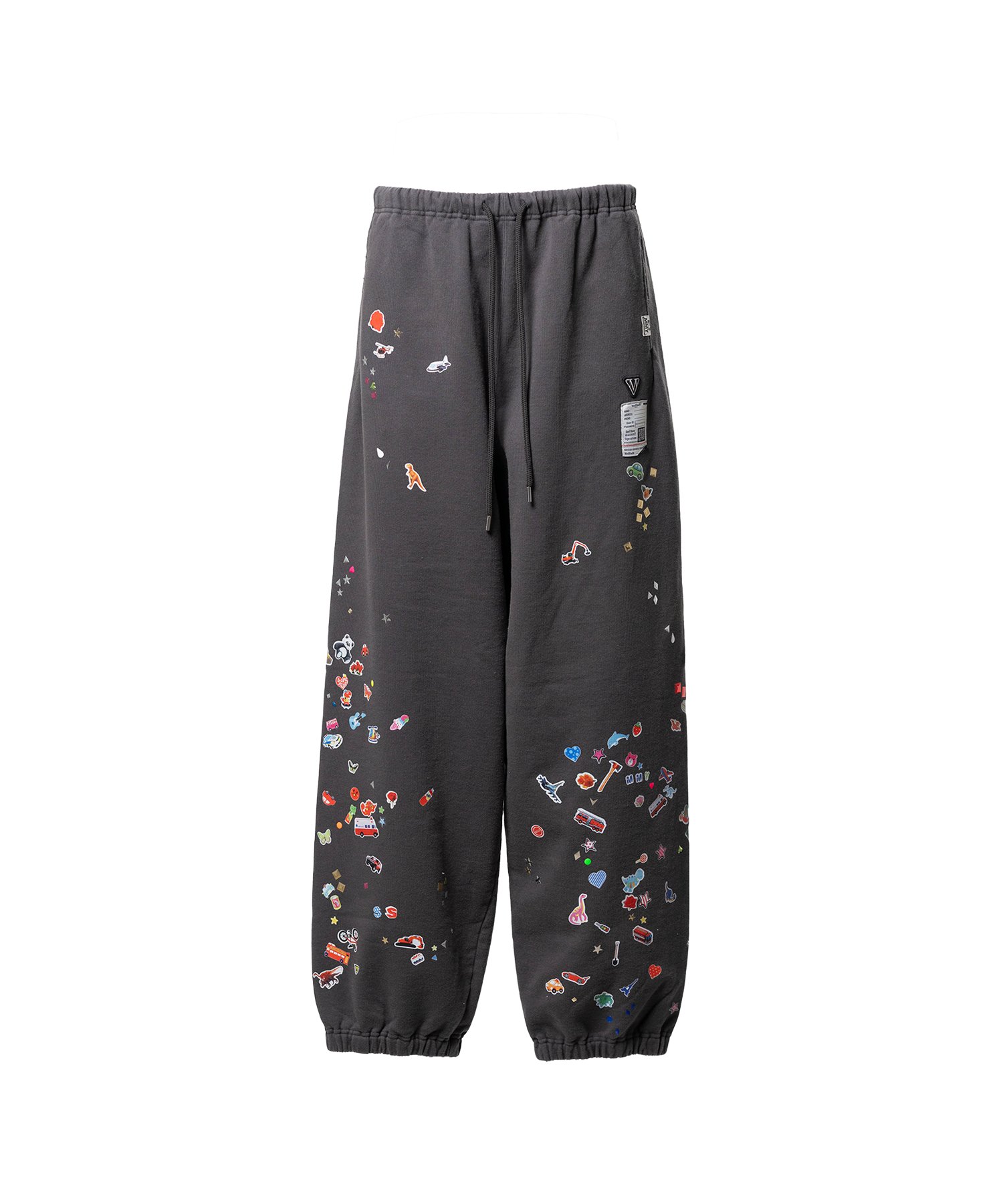 Kids Sticker Printed Sweat Pants