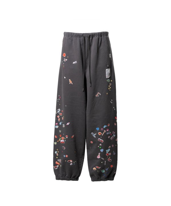 Kids Sticker Printed Sweat Pants