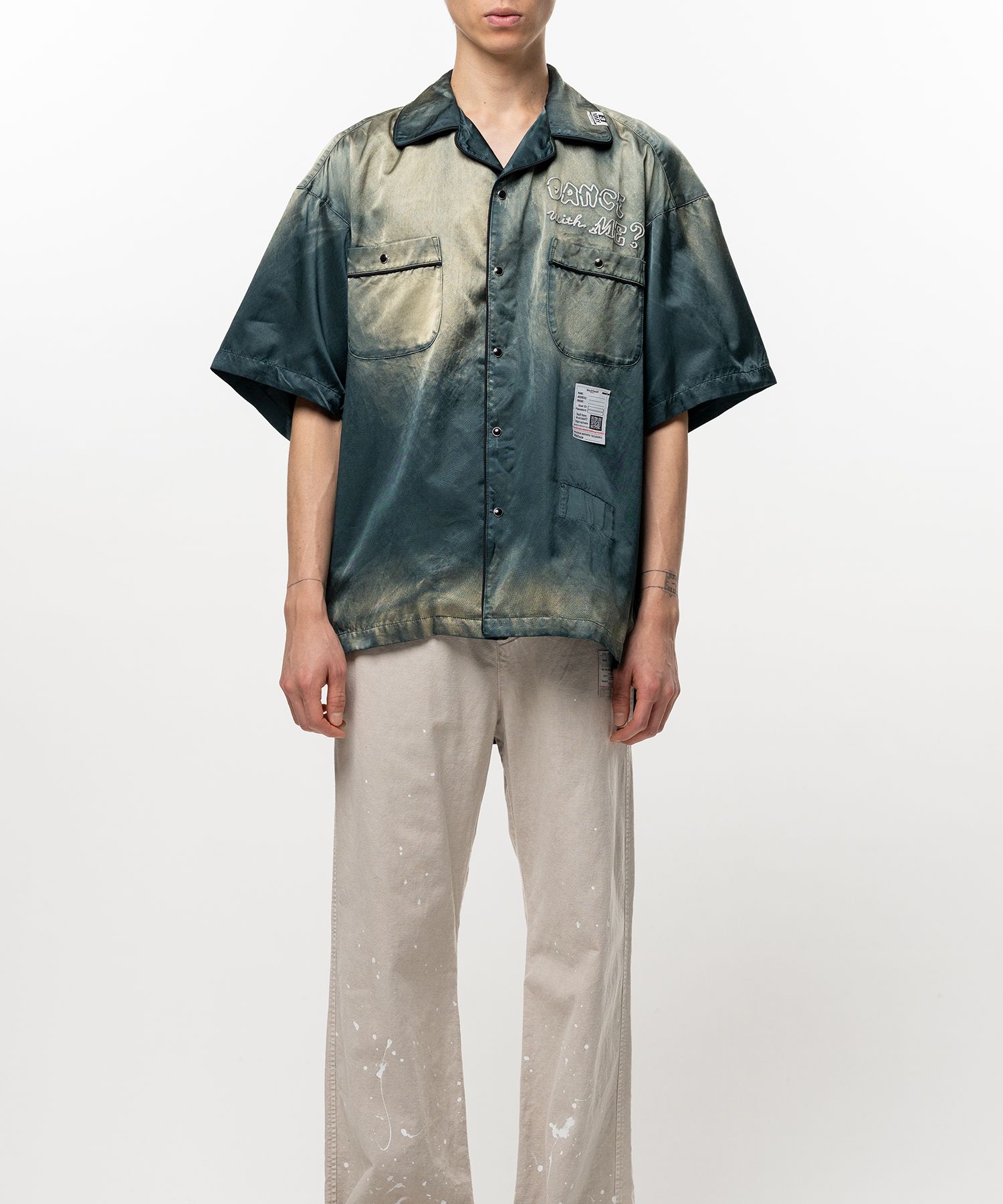 Sun Faded Like Satin Shirt