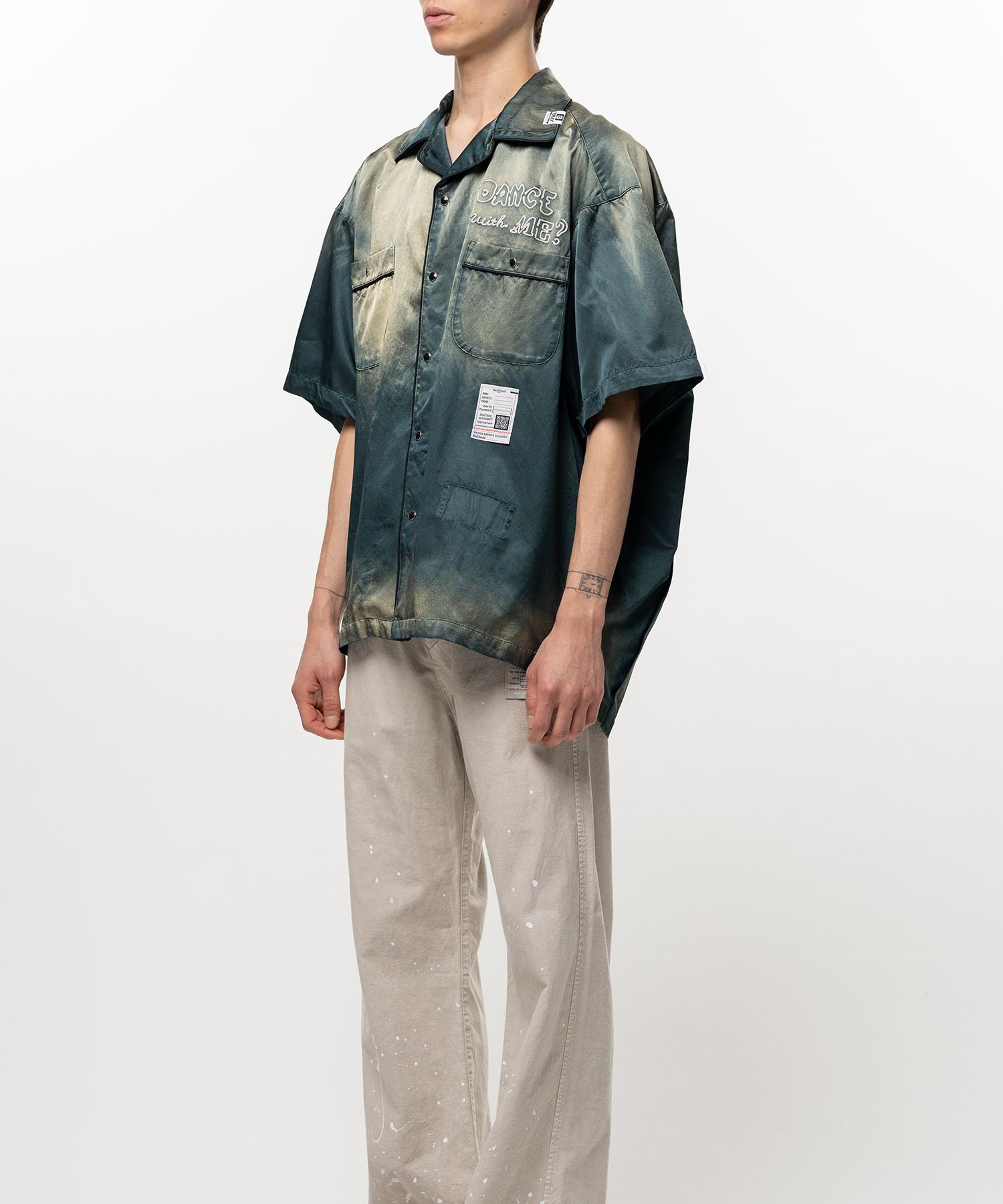 Sun Faded Like Satin Shirt