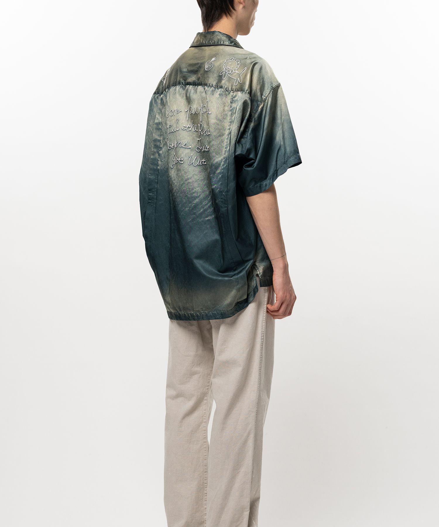 Sun Faded Like Satin Shirt