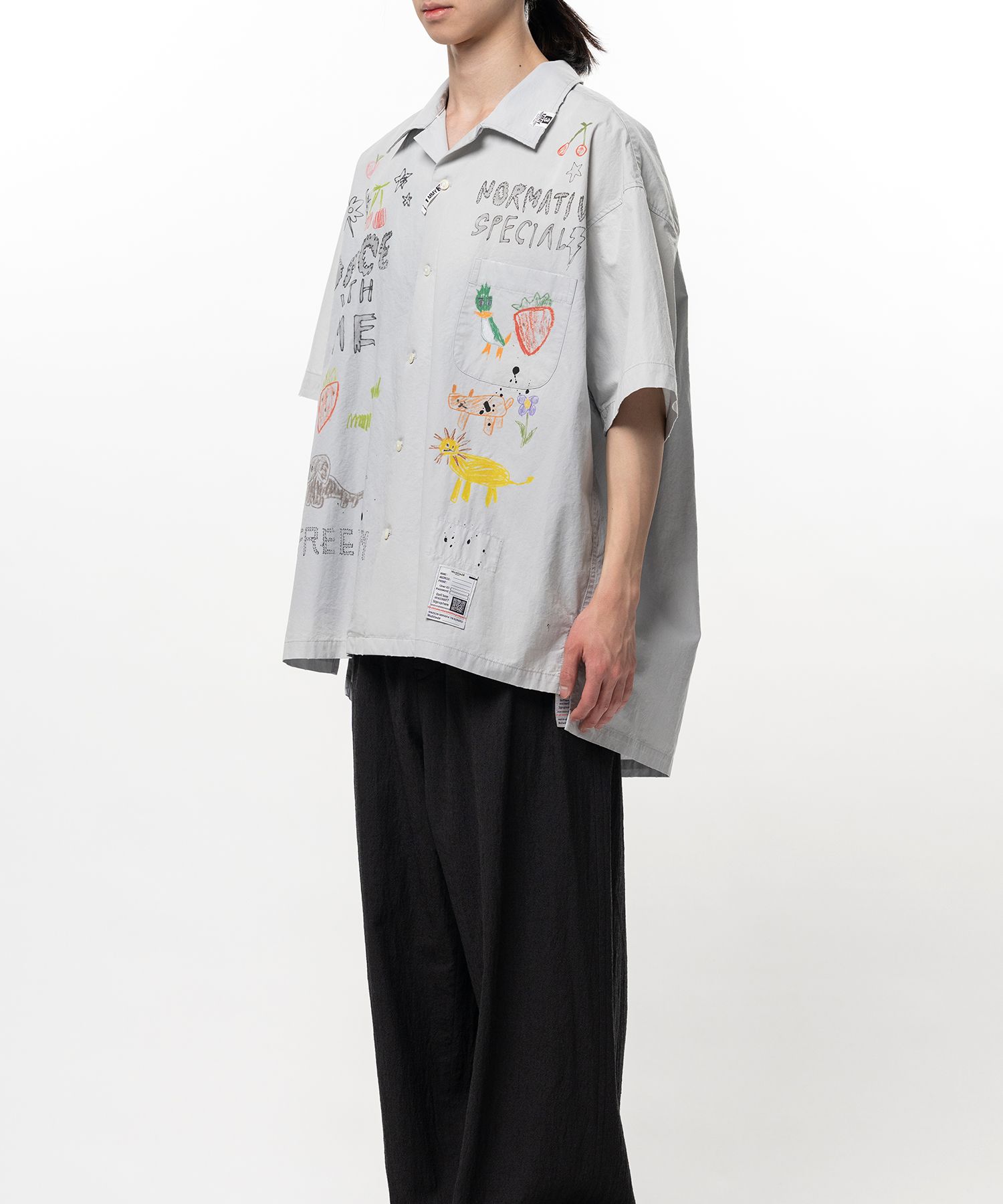 Hand Drawing Print Shirt