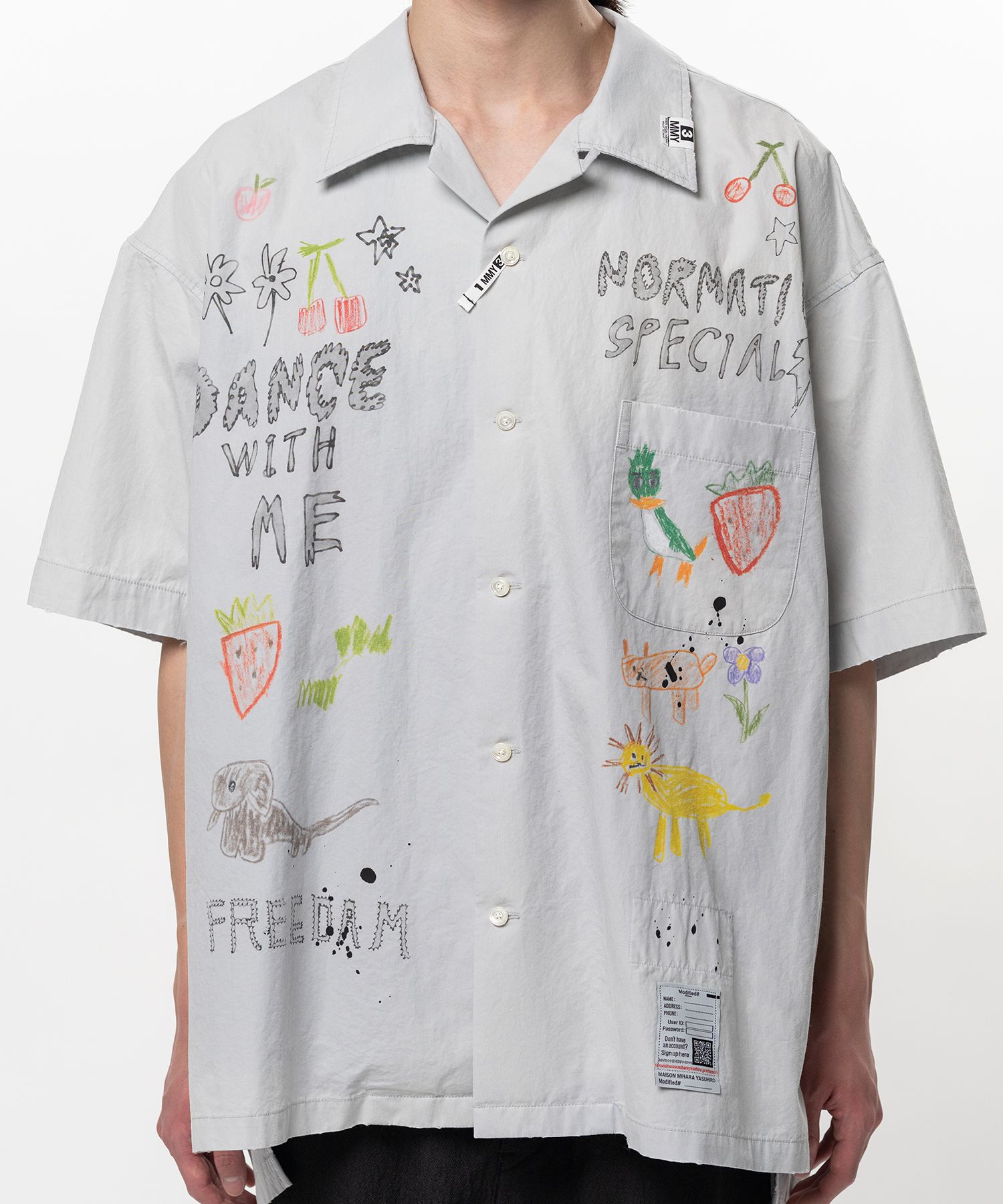 Hand Drawing Print Shirt